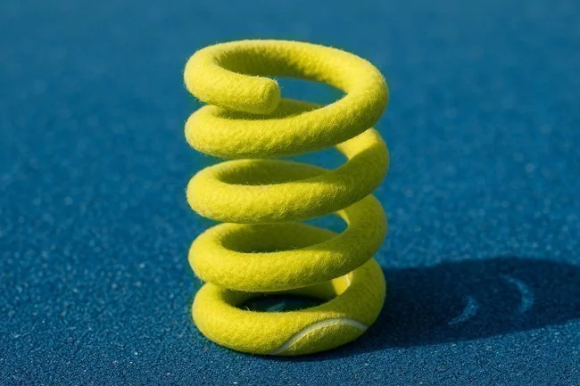 Tennisspieler bei einem LK-Tagesturnier im Spiralsystem